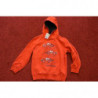 Hoodie, orange mit Radlader-Motiv