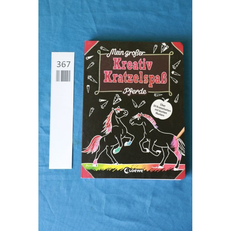 Mein großer Kreativ Kratzelspaß, Pferde