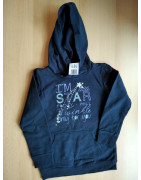 Mädchenpullover mit Kaputze, Größe 116/122